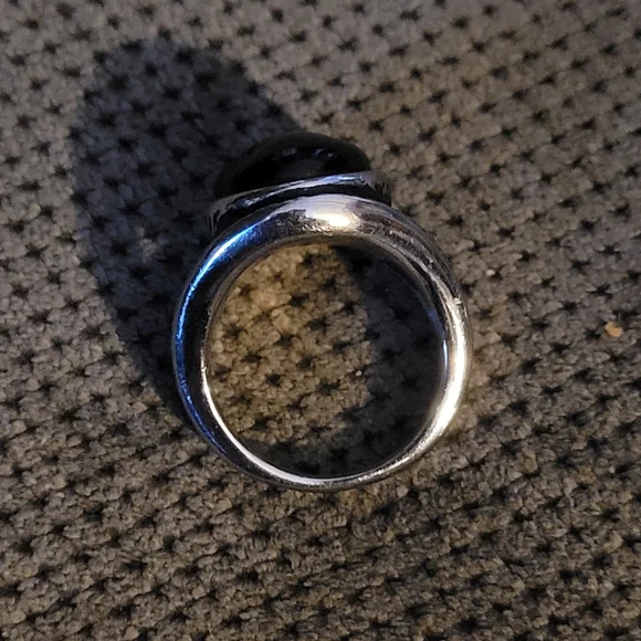 ⭐Tungsten Steel & Onyx Ring⭐ - Picture 2 of 2